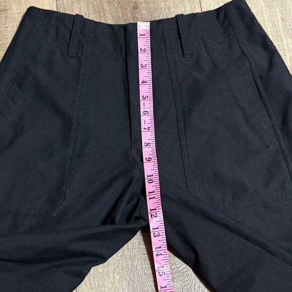 ATHLETA Skyline High Rise Barrel Leg Pants Size 6P Black - Picture 11 of 16